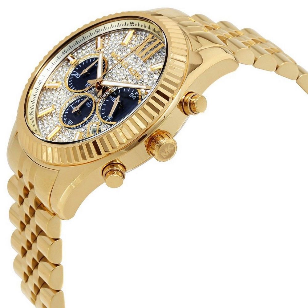 Men's Gold-Tone Lexington Chronograph Watch MK8494 - Ảnh 2