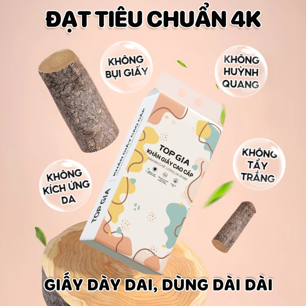 Giấy vệ sinh treo tường TopGia đa sắc đa năng từ bột giấy thiên nhiên 1280tờ/4lớp - Ảnh 4